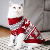 Chat-lut Noël™ | Pull Festif et Douillet pour Chat