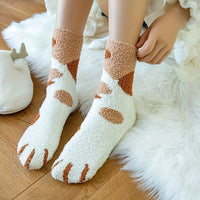 Chaud Comme un Chat™ | Chaussettes Douillettes avec Motifs Pattes de Chat